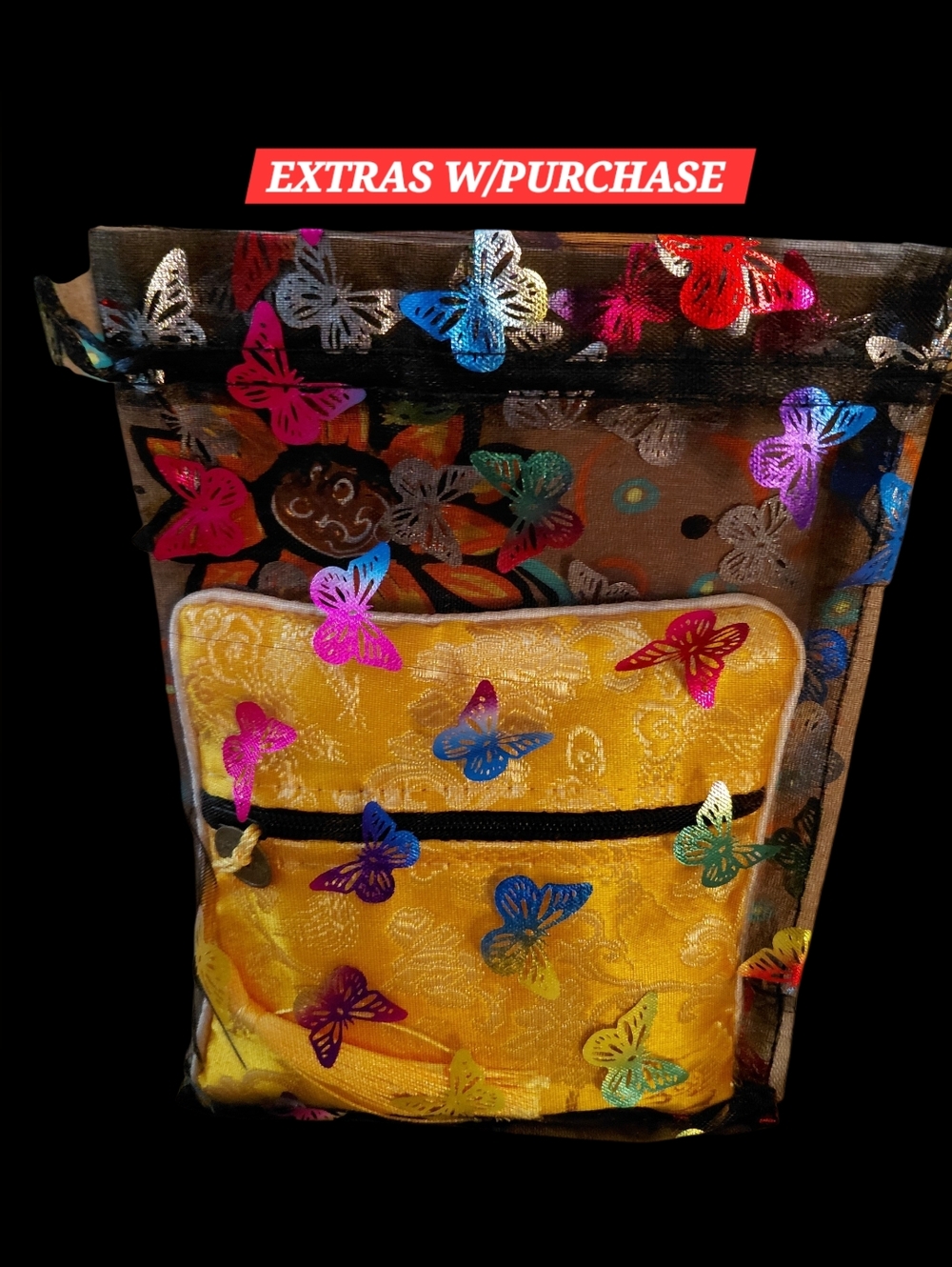 20ct. 5x7 Organza Foil Stamped Butterfly Gift Bags 🦋LAST ONE